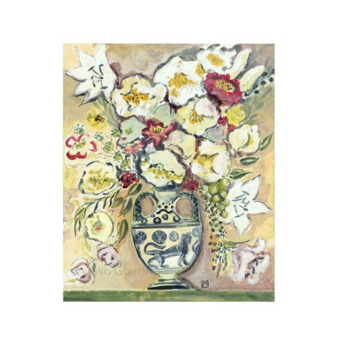 Bouquet sur pot romain