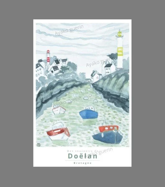 affiche doelan les deux phares encadre couleur.jpg