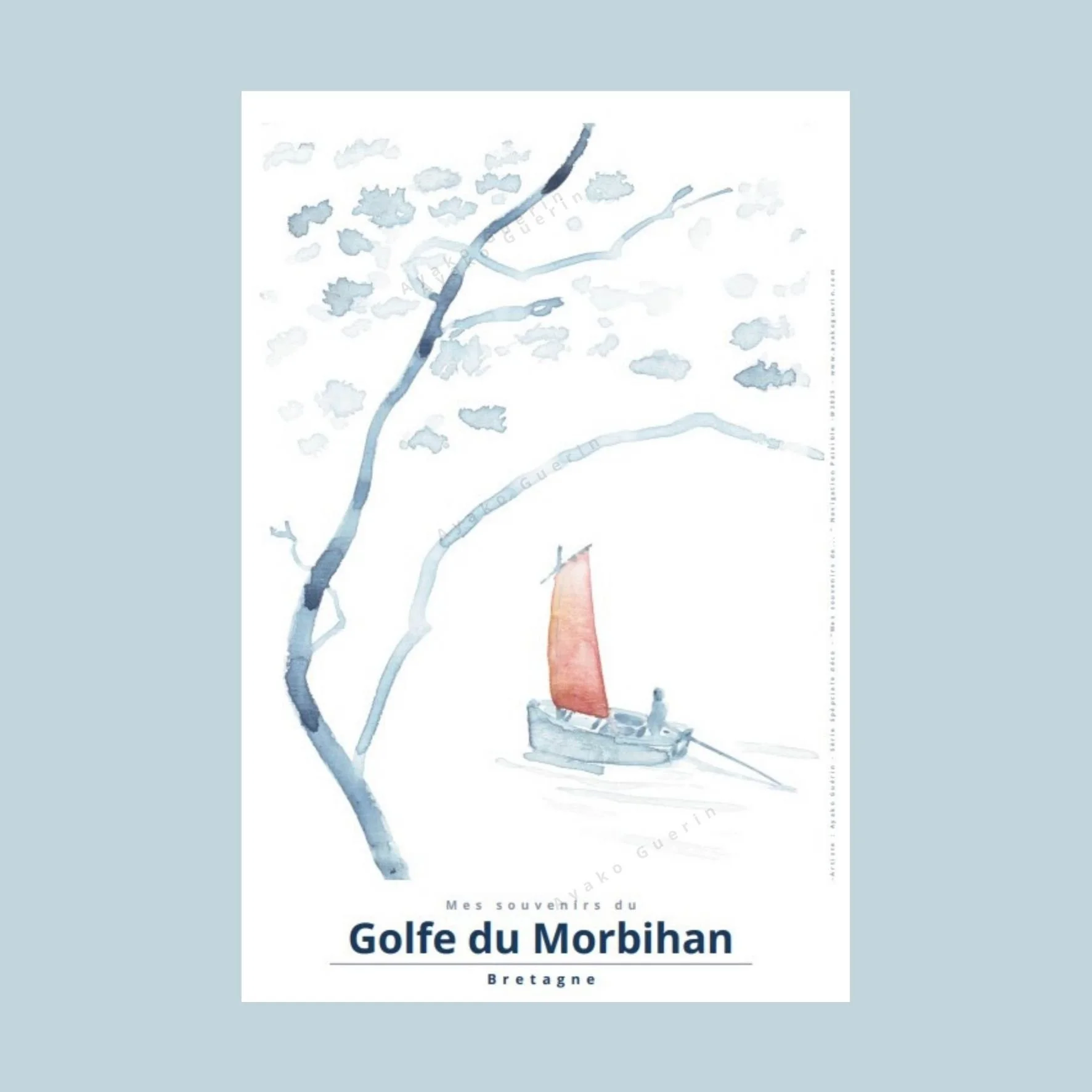 Affiche d'une navigation paisible d'un sinagot