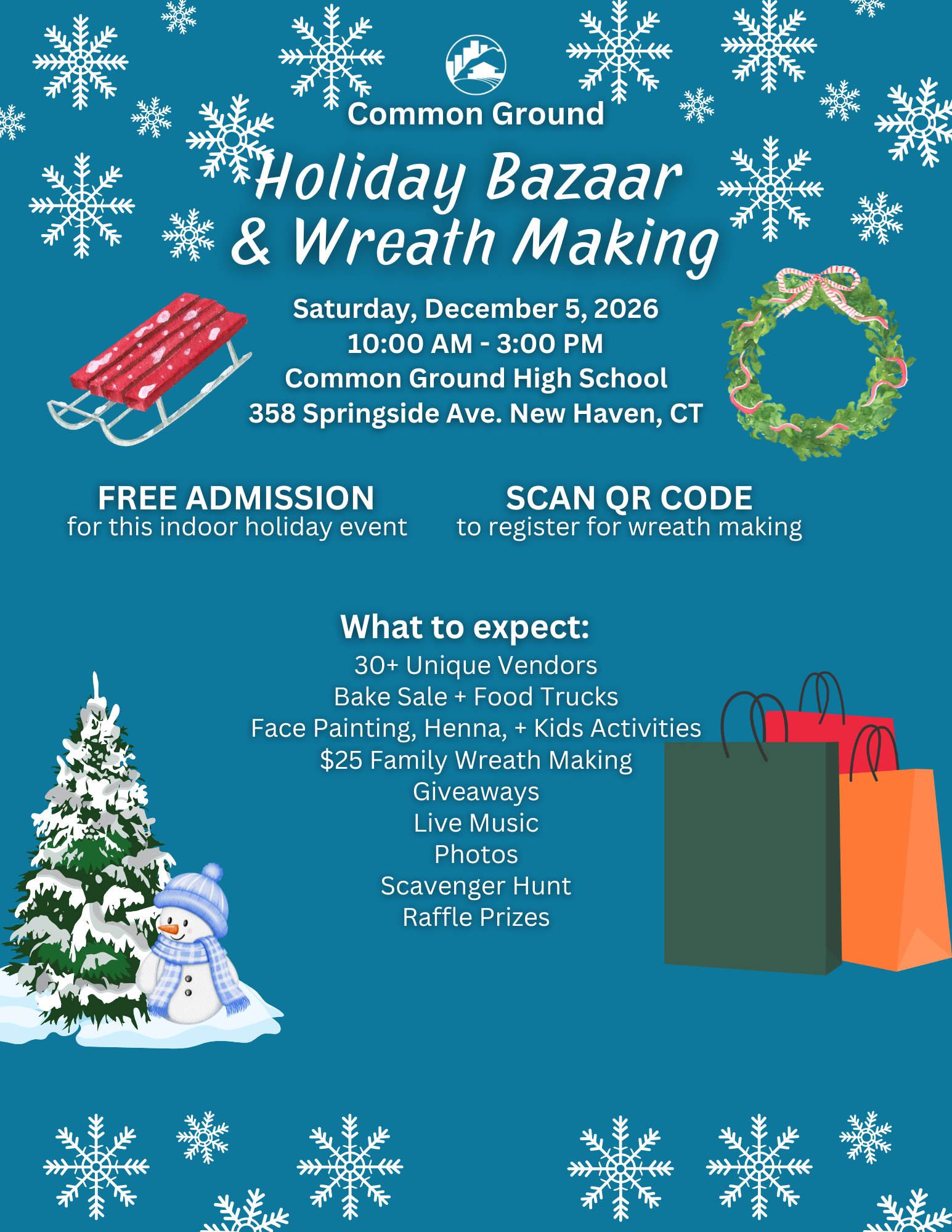 Holiday Bazaar and Wreath Making