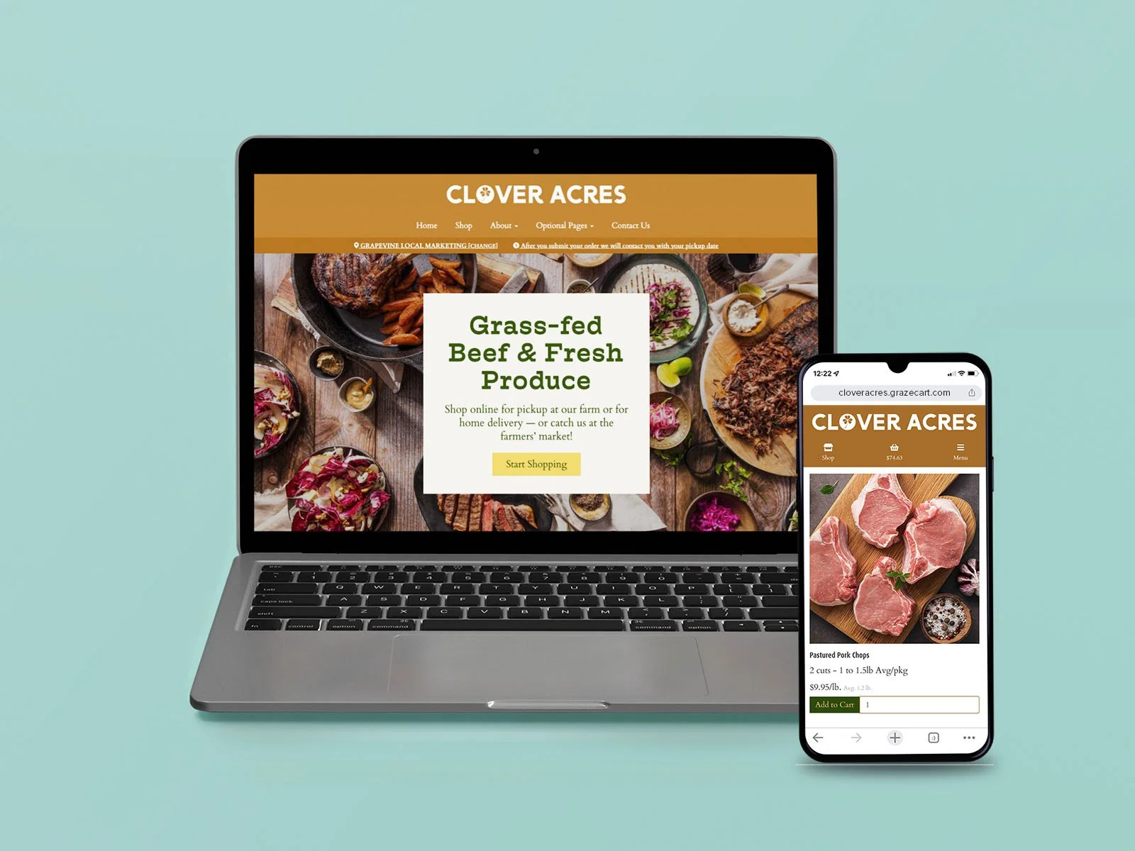 Clover Acres GrazeCart Template