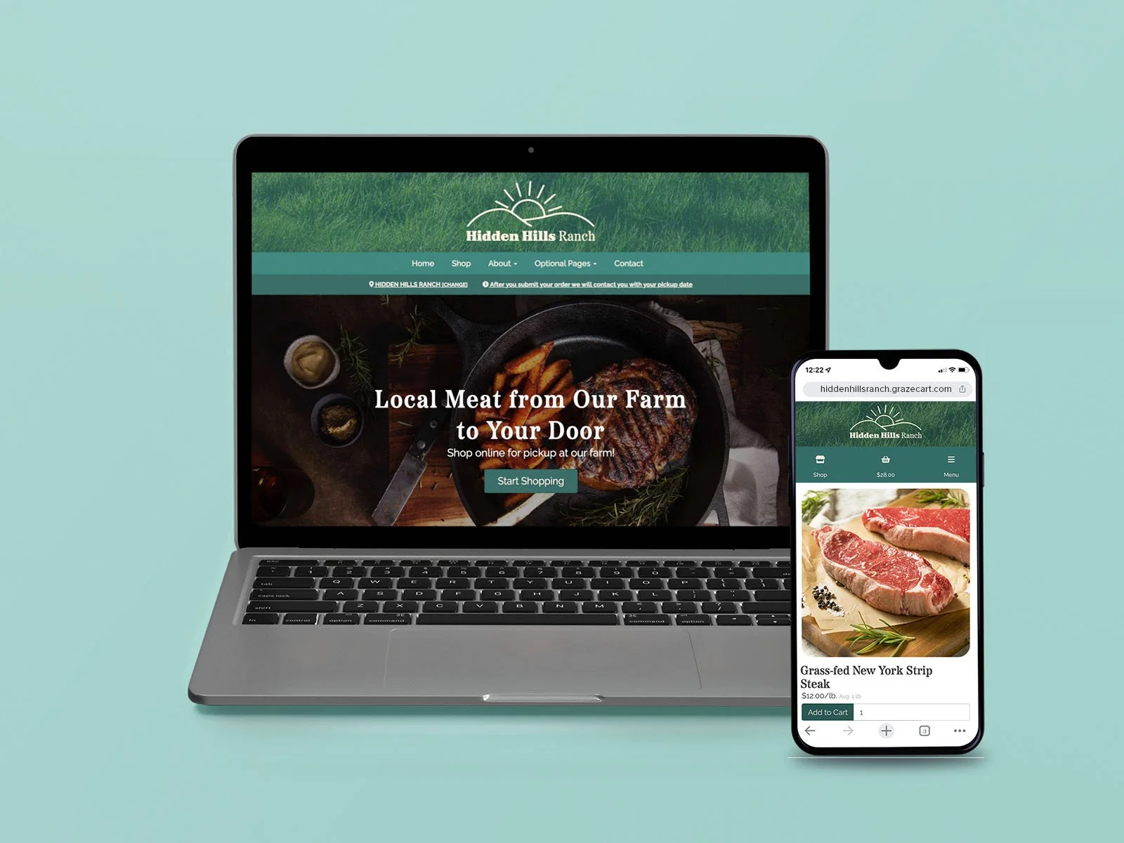 Hidden Hills GrazeCart Template