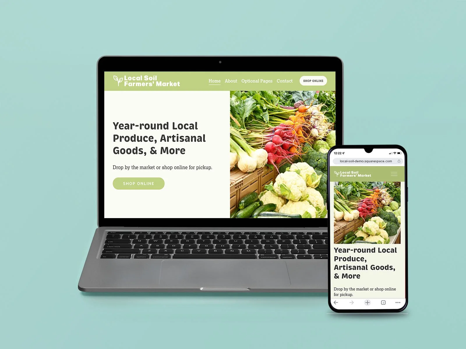 Local Soil Squarespace Template