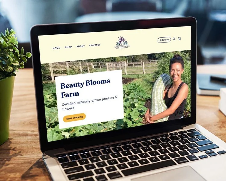 Website for Beauty Blooms Farm