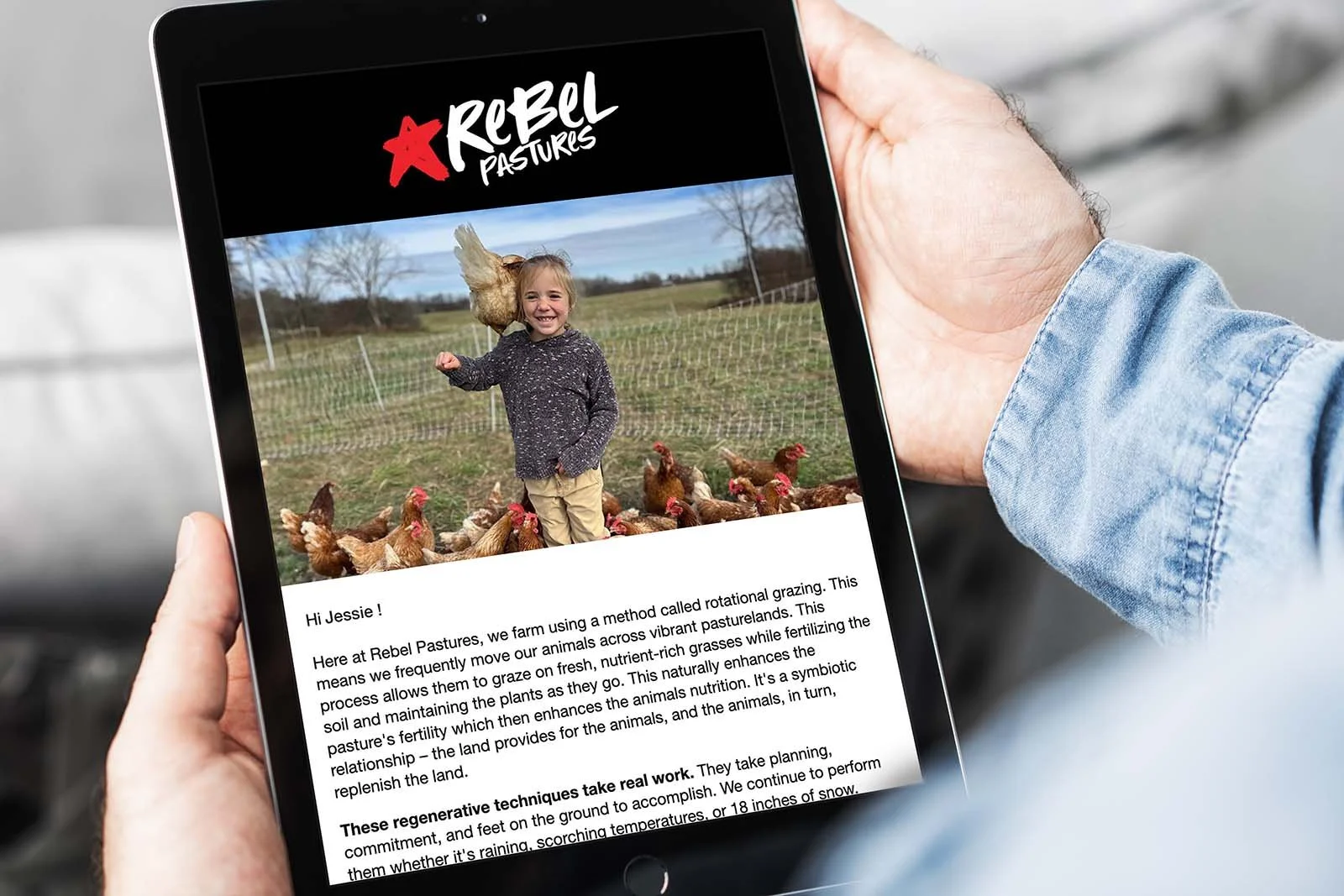 Email &amp; SMS Marketing for Rebel Pastures