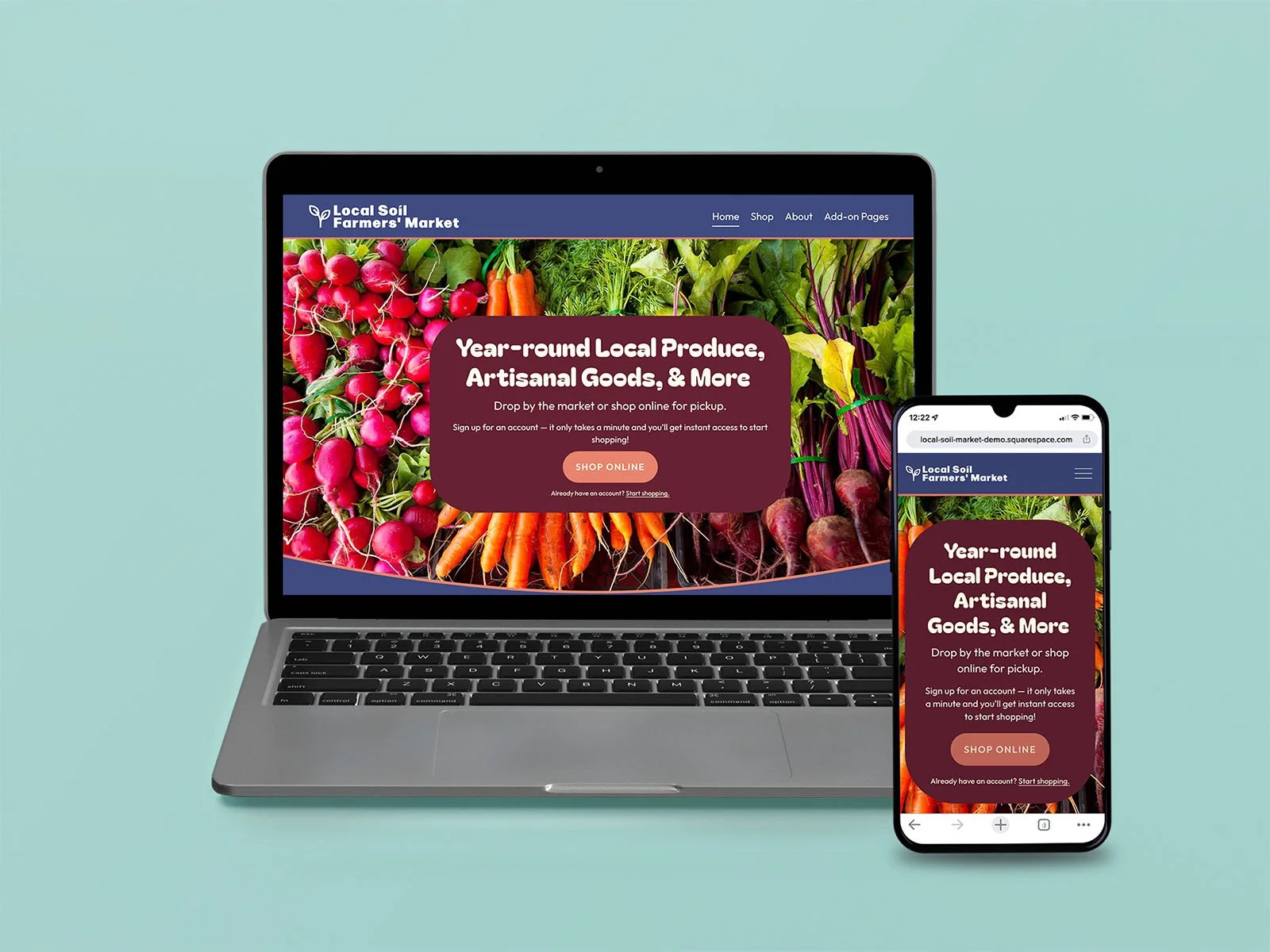 Local Soil Squarespace Template