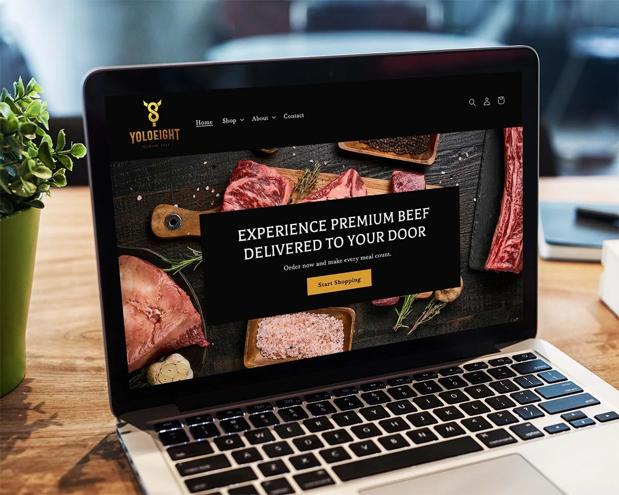 Website for Yolo 8 Meats