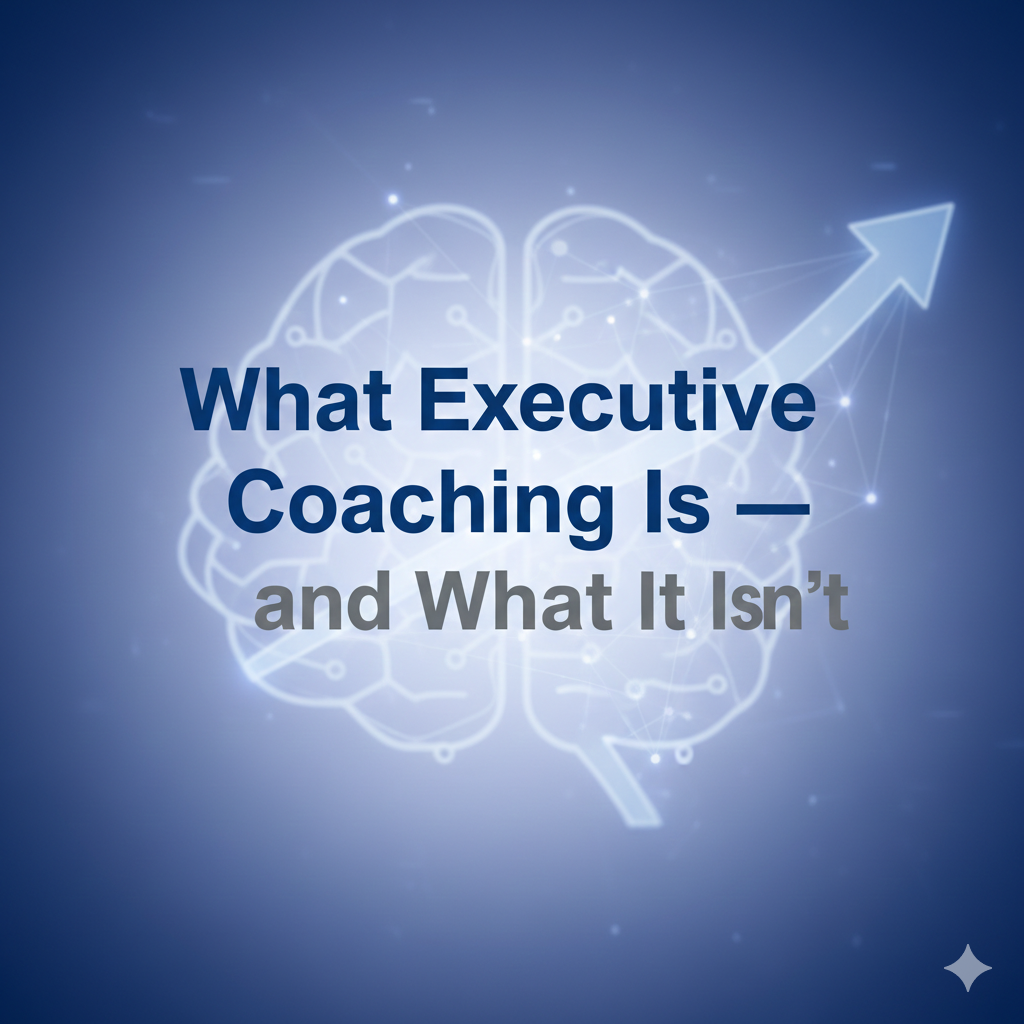 What Executive Coaching Is — and What It Isn’t