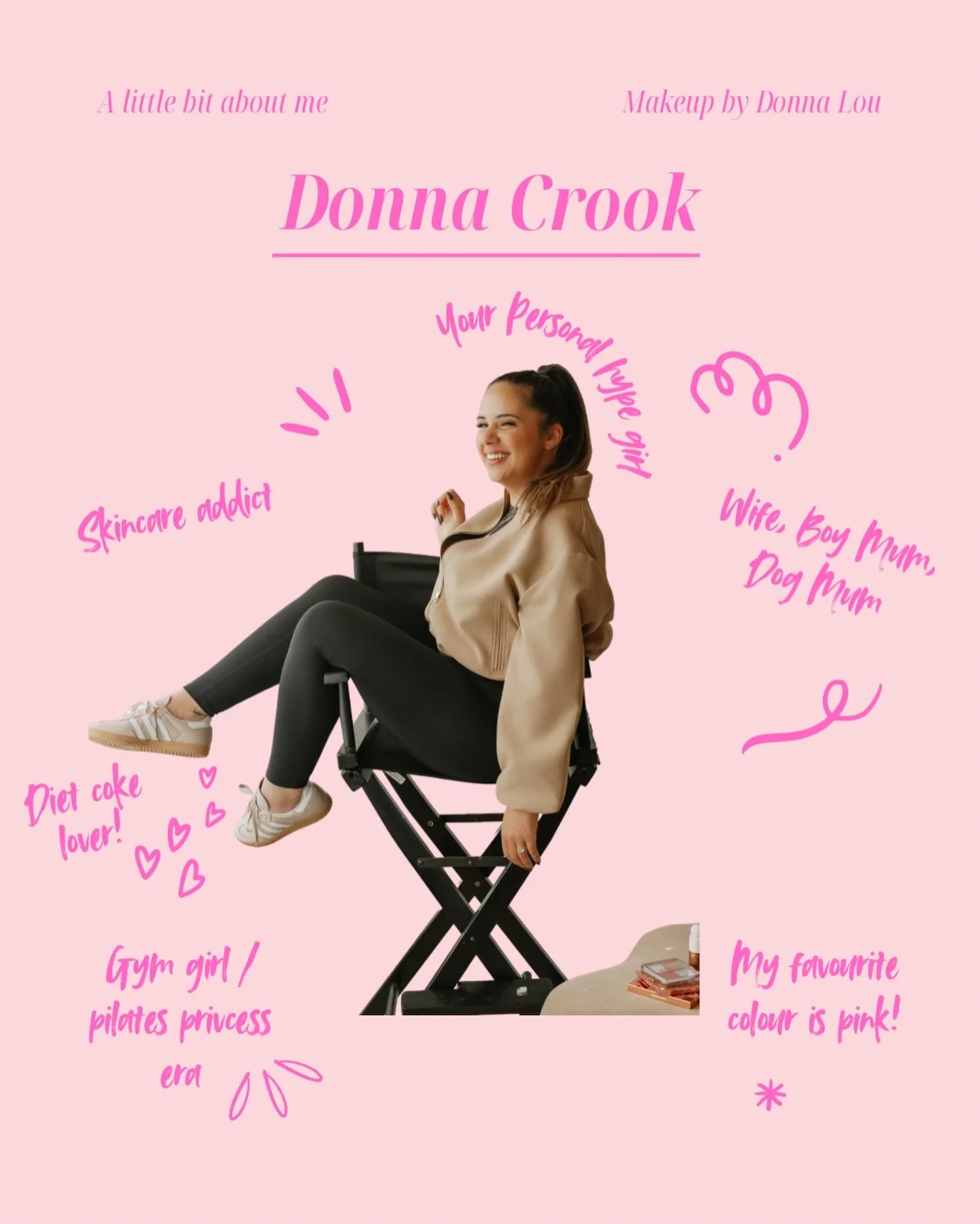 Hey! Let me introduce myself (there&rsquo;s a theme tune in my head to this) 

I&rsquo;m Donna, professional multitasker, make up addict and all round hype girl! I&rsquo;ll be your all round hype girl, whether it&rsquo;s your wedding or a glam app. T