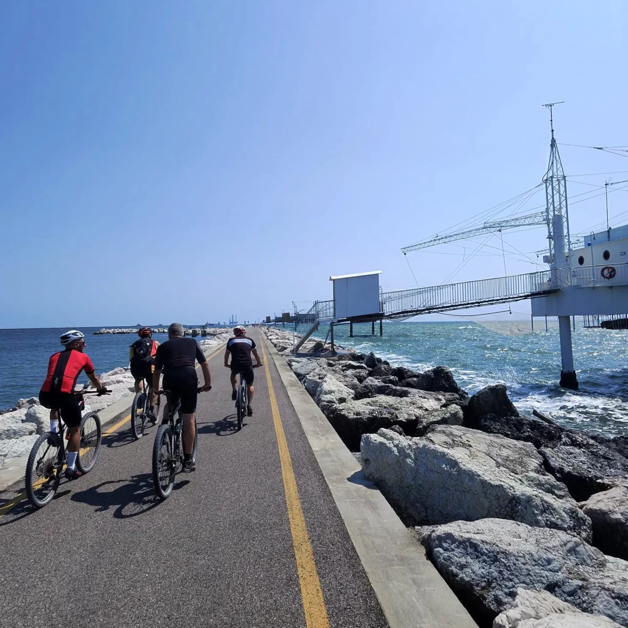 Cyclotourism near The Beach and the sea