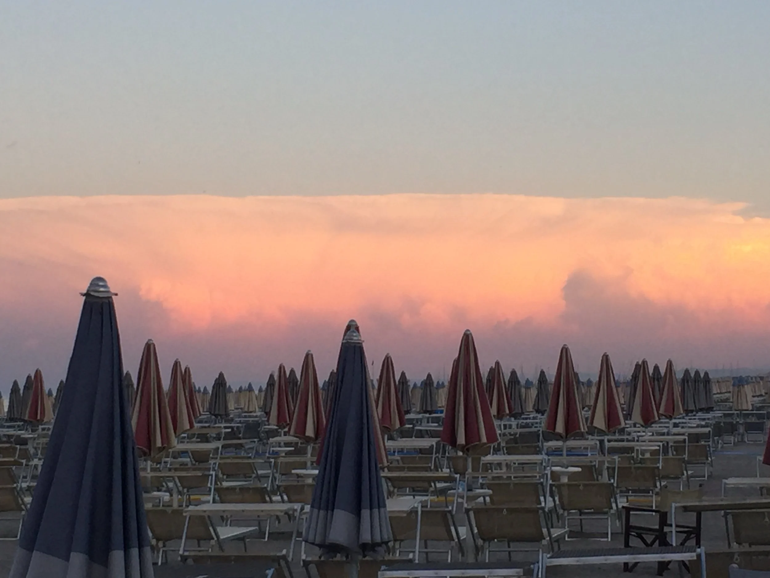 Milano Marittima Beach at sunset