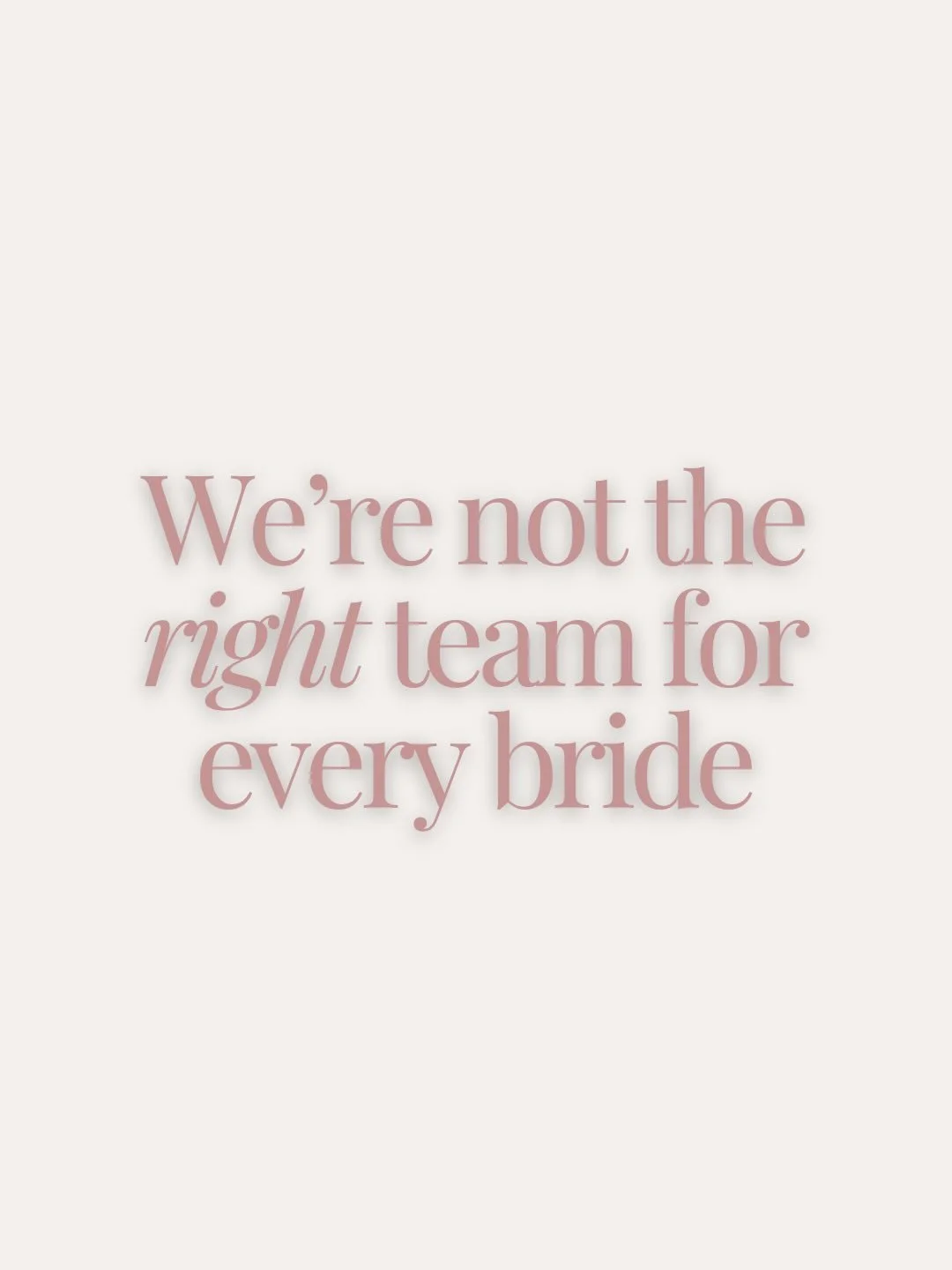 Luxury isn&rsquo;t about doing more.
It&rsquo;s about doing things intentionally.

We&rsquo;re here for brides who want to feel calm, confident, and fully themselves, just elevated.

Those brides always find us!

Looking for a soft, radiant and effor