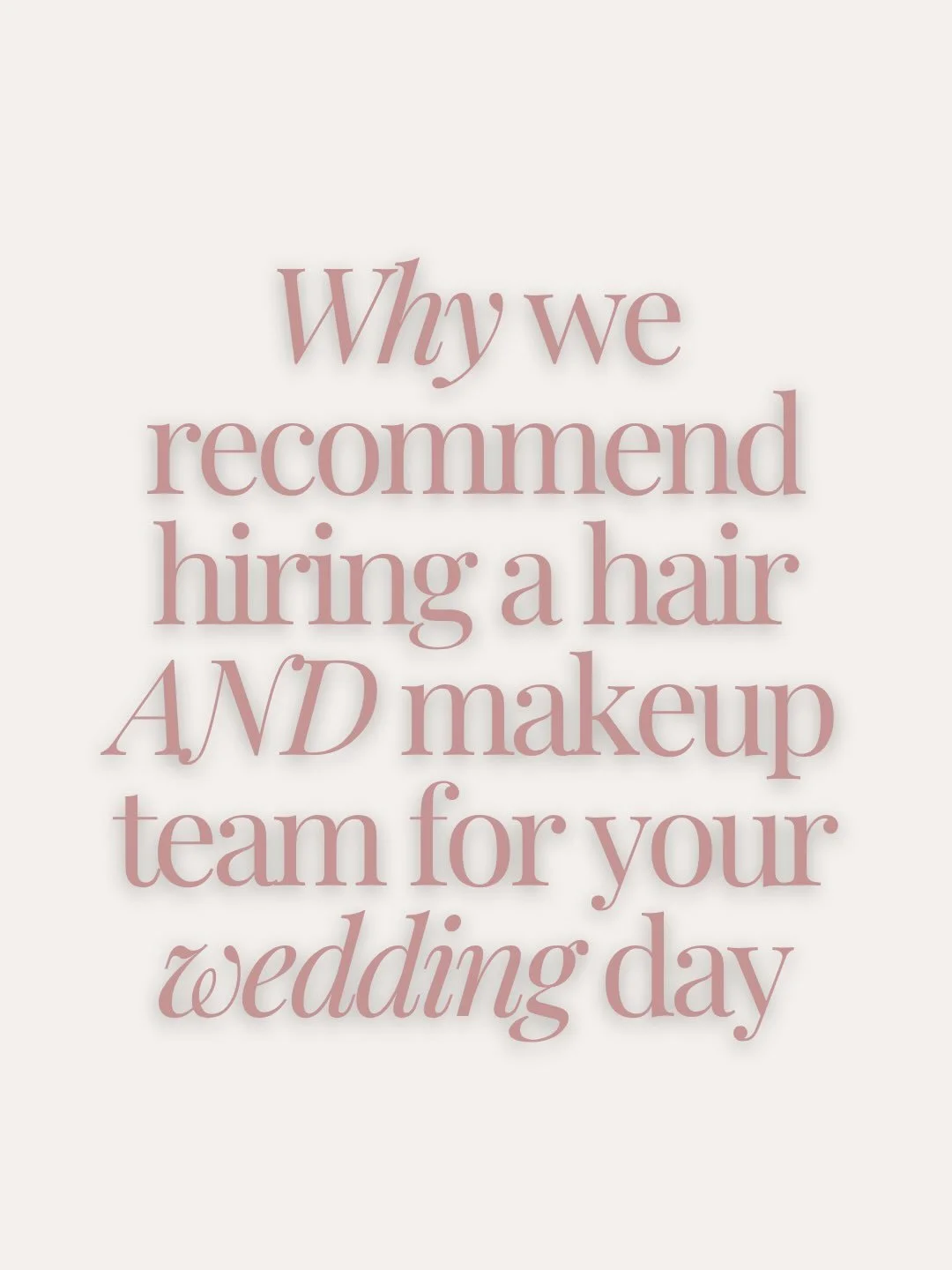 Your wedding morning is a moment you&rsquo;ll remember forever 🤍 Choosing a hair and makeup team means you&rsquo;re investing in more than a final look! you&rsquo;re investing in the experience, the details, and the way you feel getting there 🤍

If