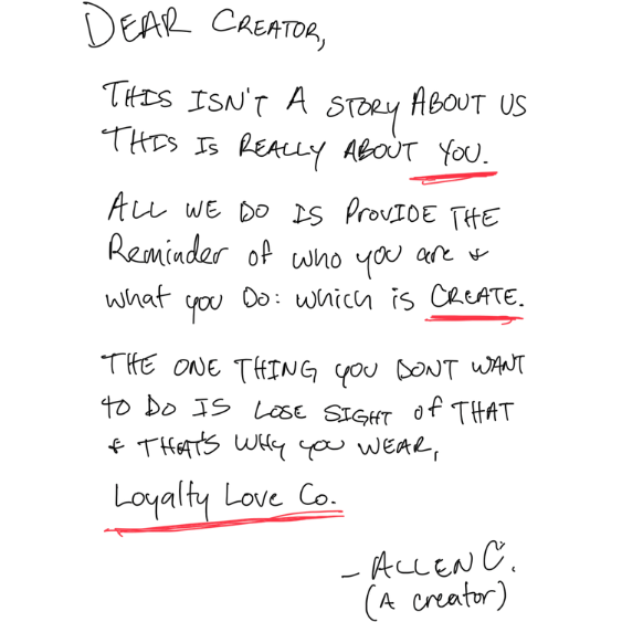 A handwritten note with various phrases and underlined words. It includes the phrase 'Be Kind' and additional handwritten notes and highlights.