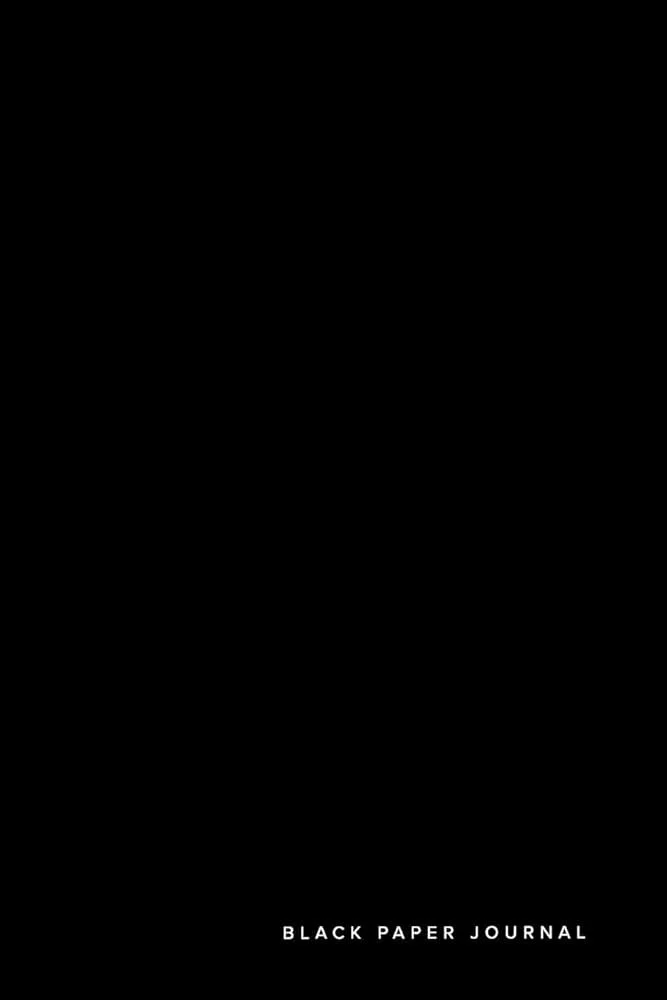 Cover page of a black paper journal with a gold logo featuring a phoenix and the text 'Black Paper Journal' in white at the bottom.