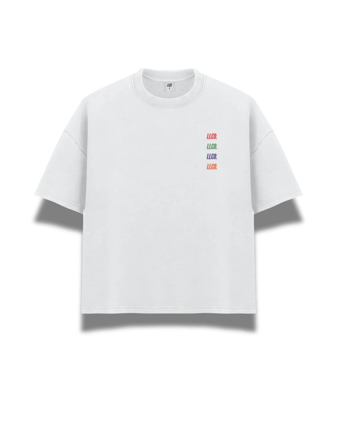LLCO. White Multi-Color Shirt