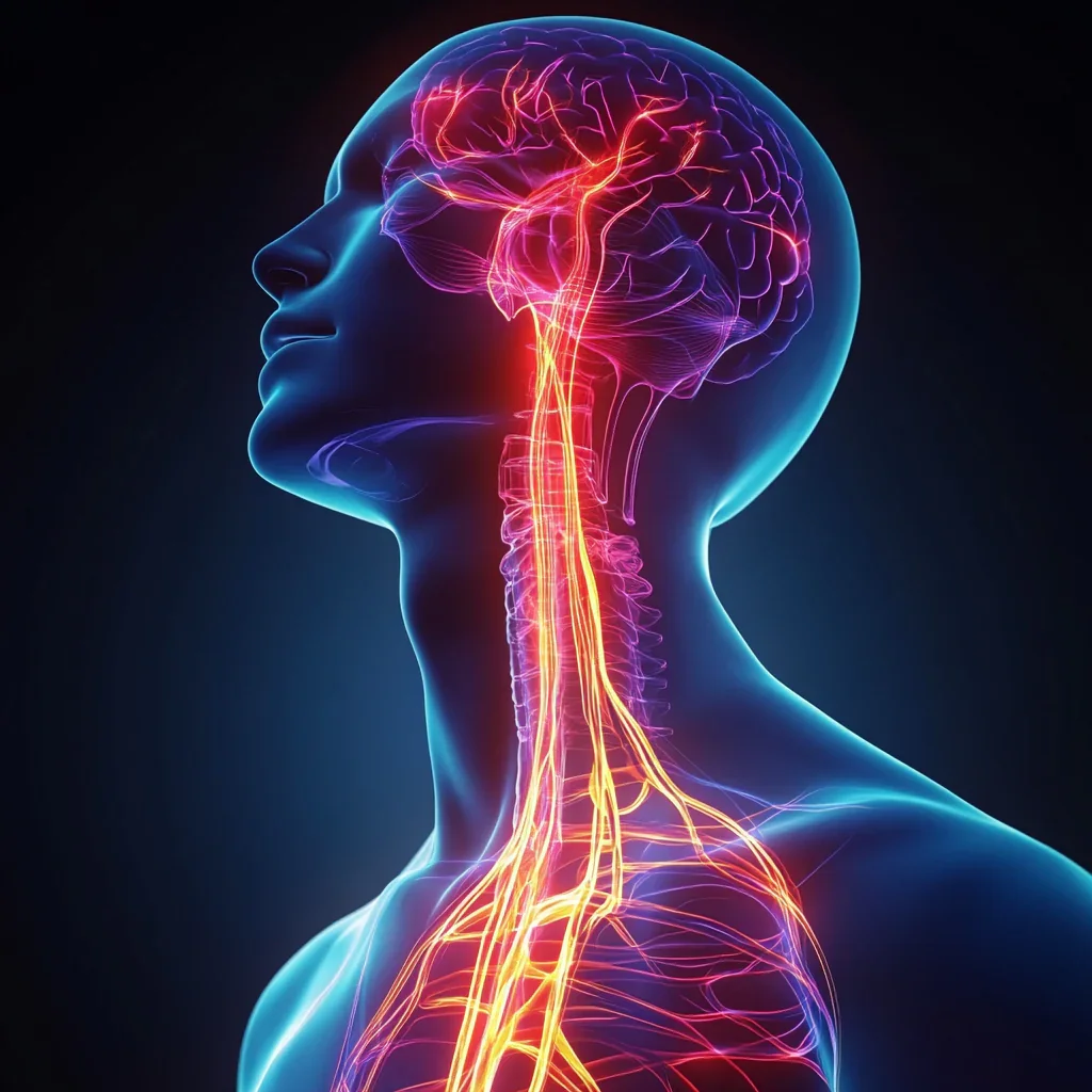 Vagus nerve starts in the brain, regulating the parasympathetic nervous system