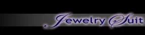 Text that reads 'Jewelry Suit' on a black background with purple and white lettering.