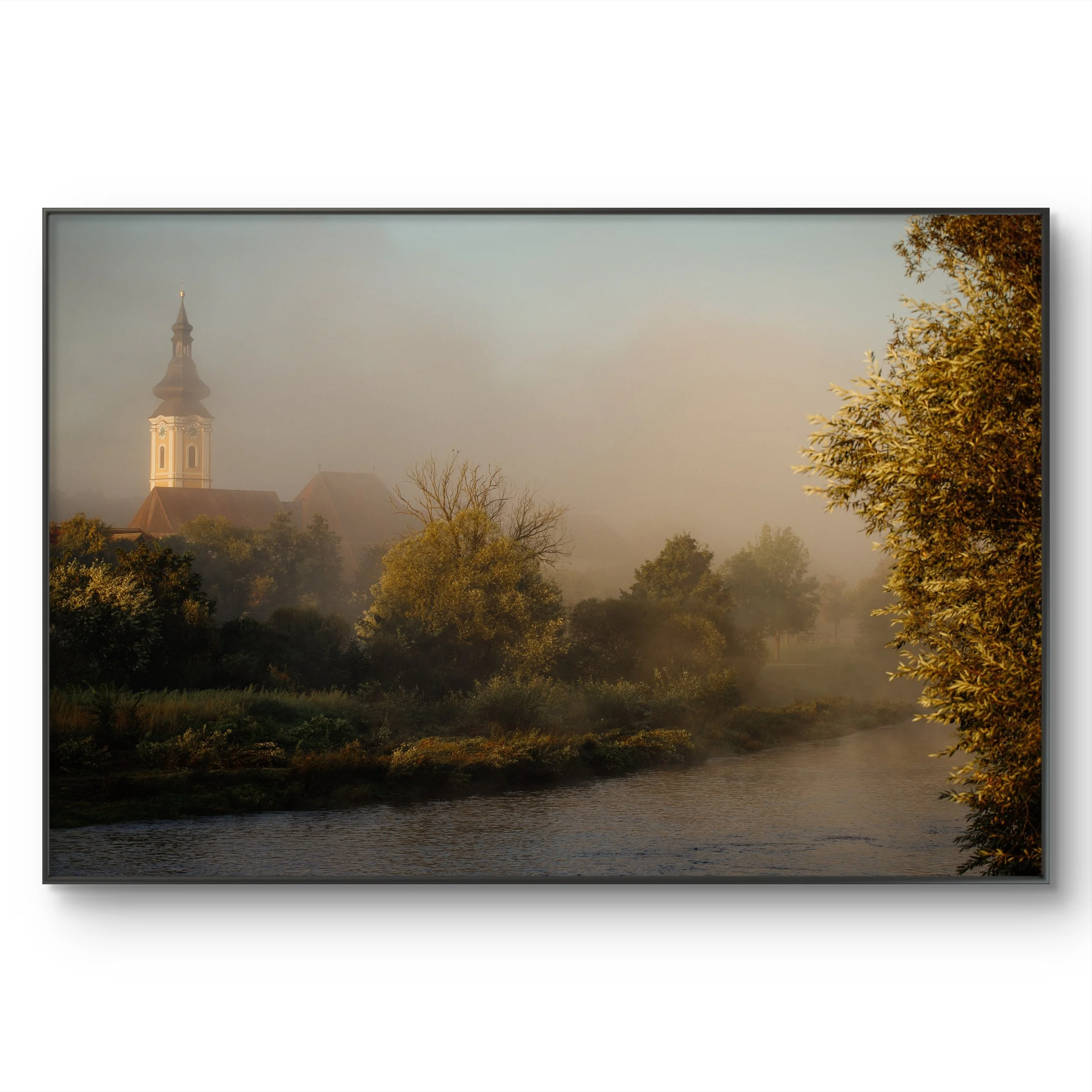 Nittenau in der Oberpfalz, Herbststimmung am Regen