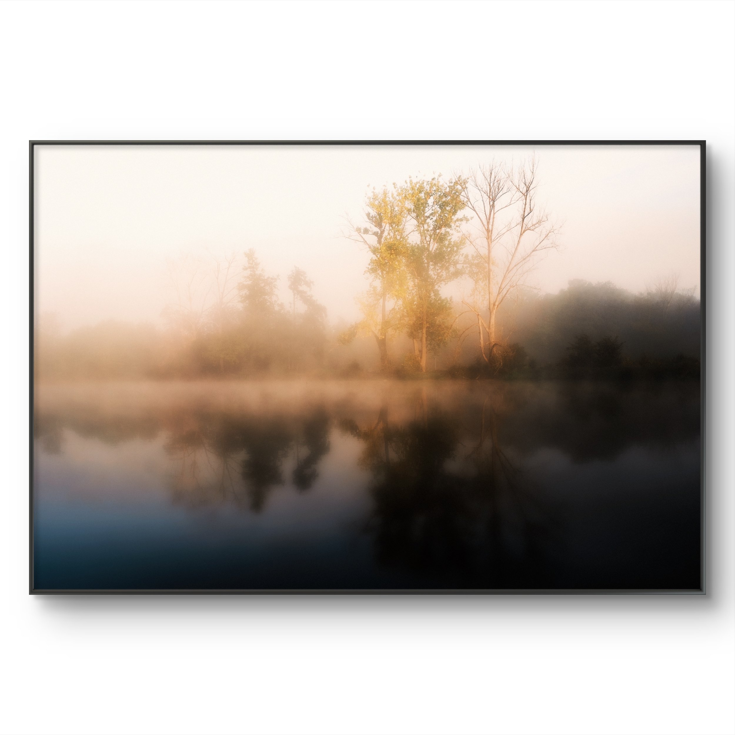 Herbststimmung am Ufer des Regen in Regenstauf in der Oberpfalz