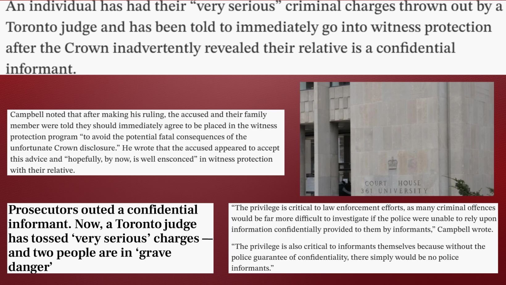 An Informed Decision?