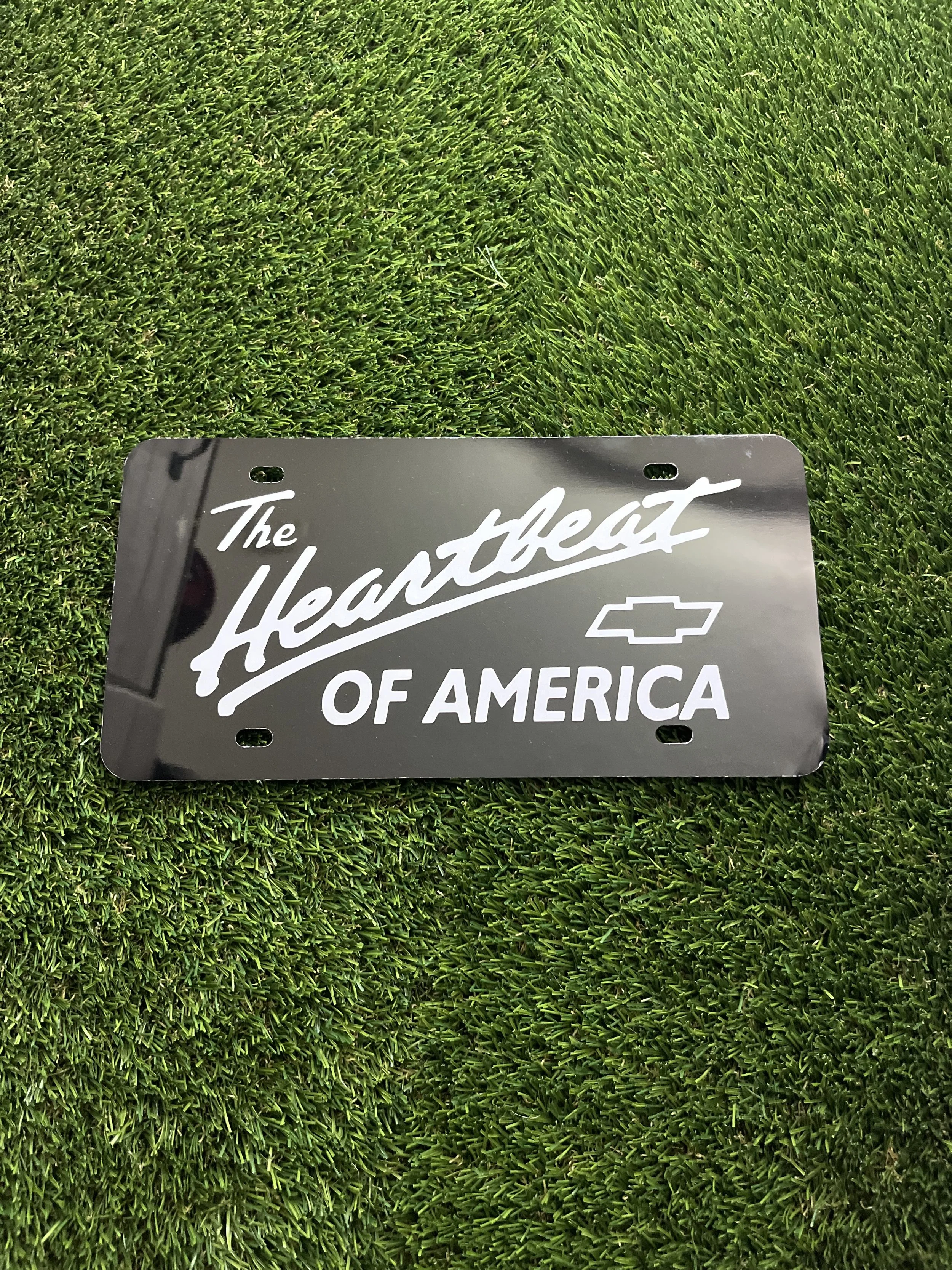 Heartbeat of America Front License Plate