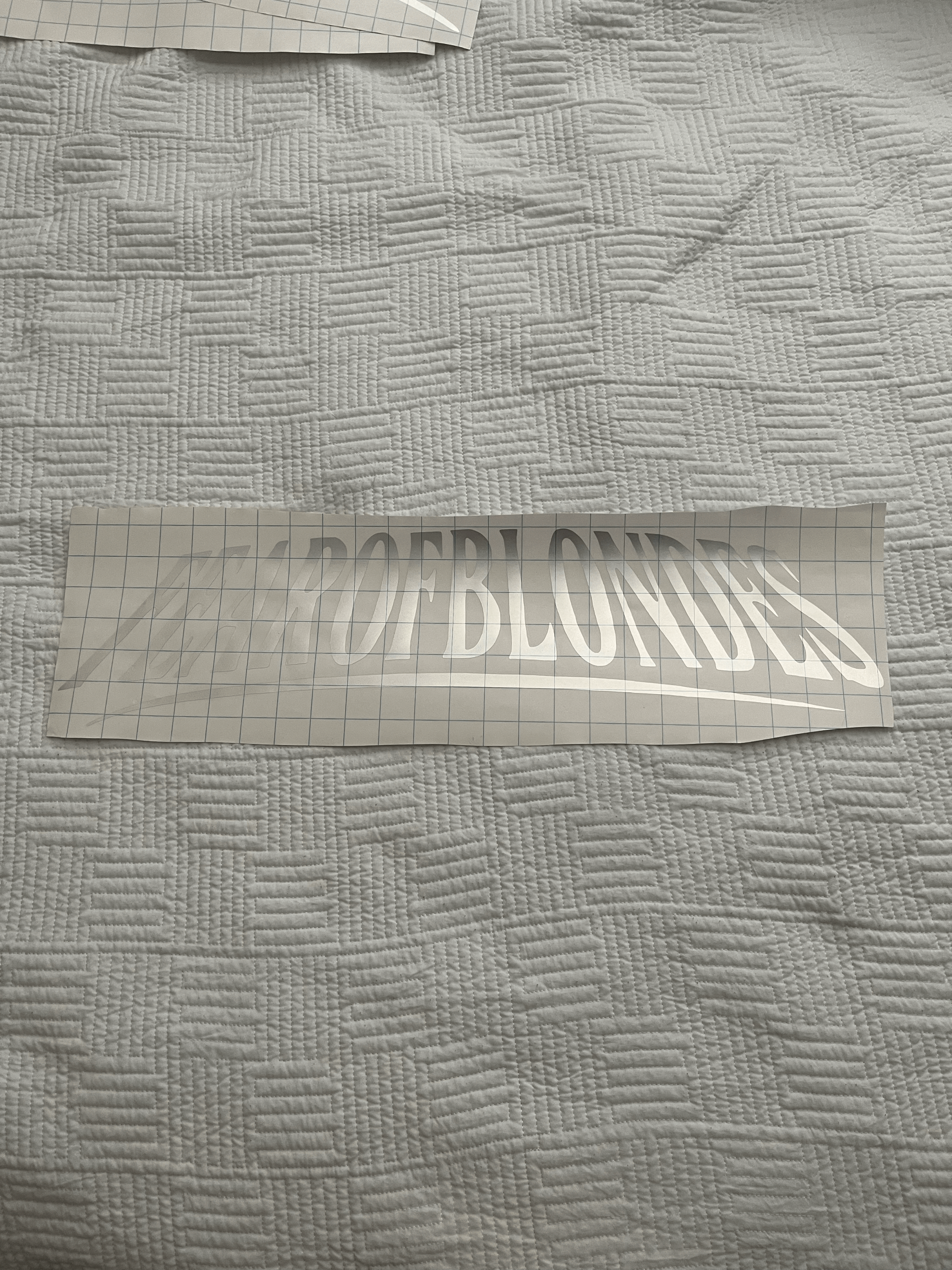 Fear of Blondes Decal