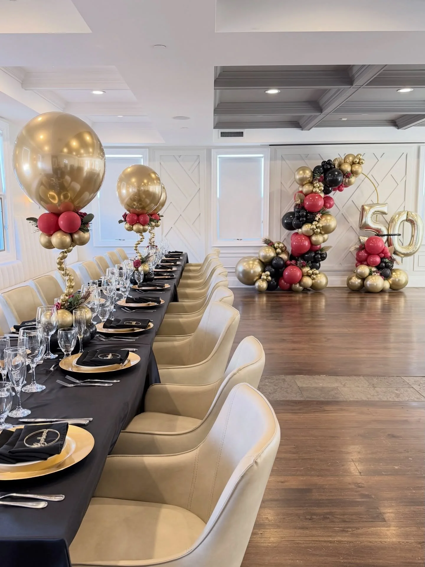 A Closer Look at This Stunning Golden 50th Wedding Anniversary Setup 🤍
8 Elegant Centrepieces &amp; a Custom Backdrop Come Together to Create a Truly Unforgettable Celebration 🤍 

#balloons #anniversary #milestone #50thanniversary #goldenanniversar