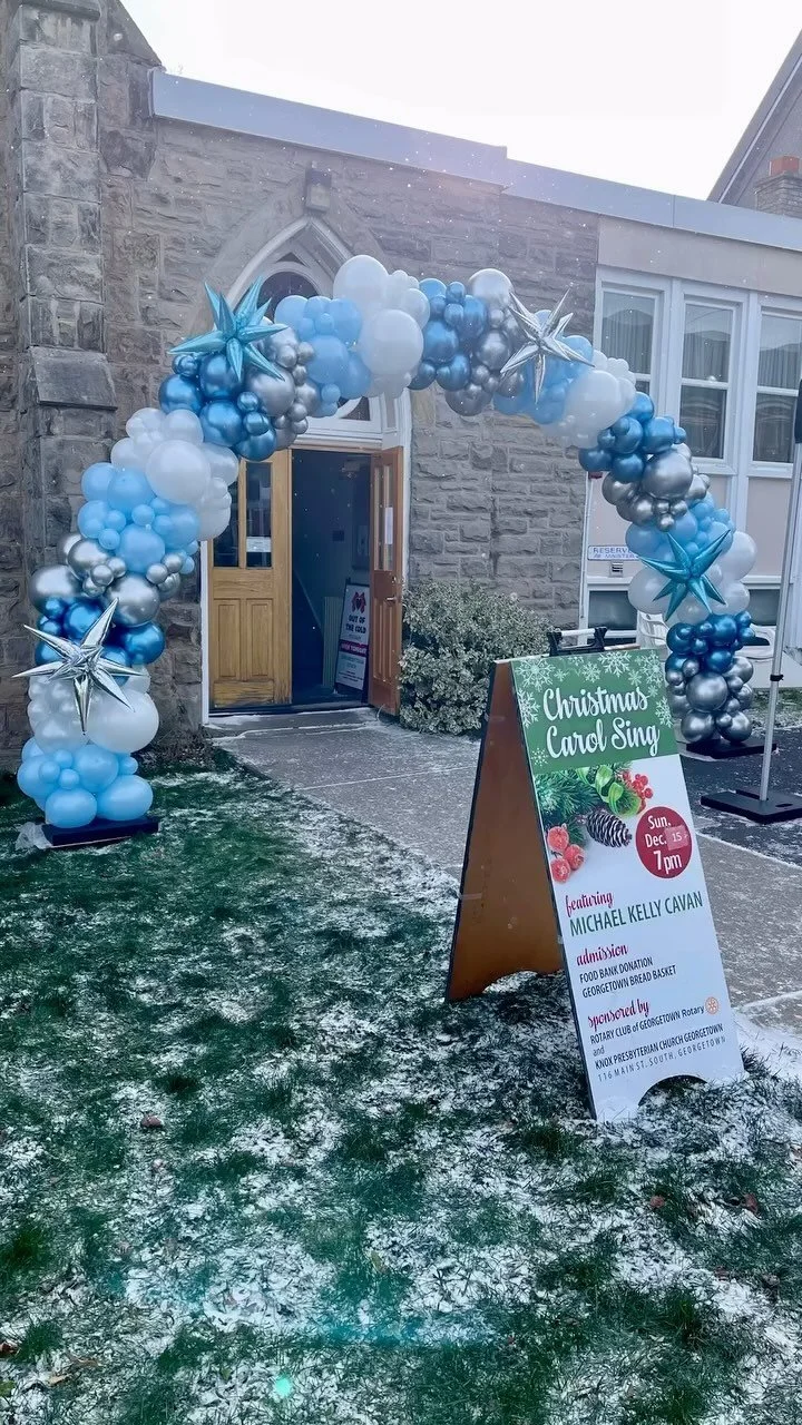Community Event  elegant & festive balloon arch