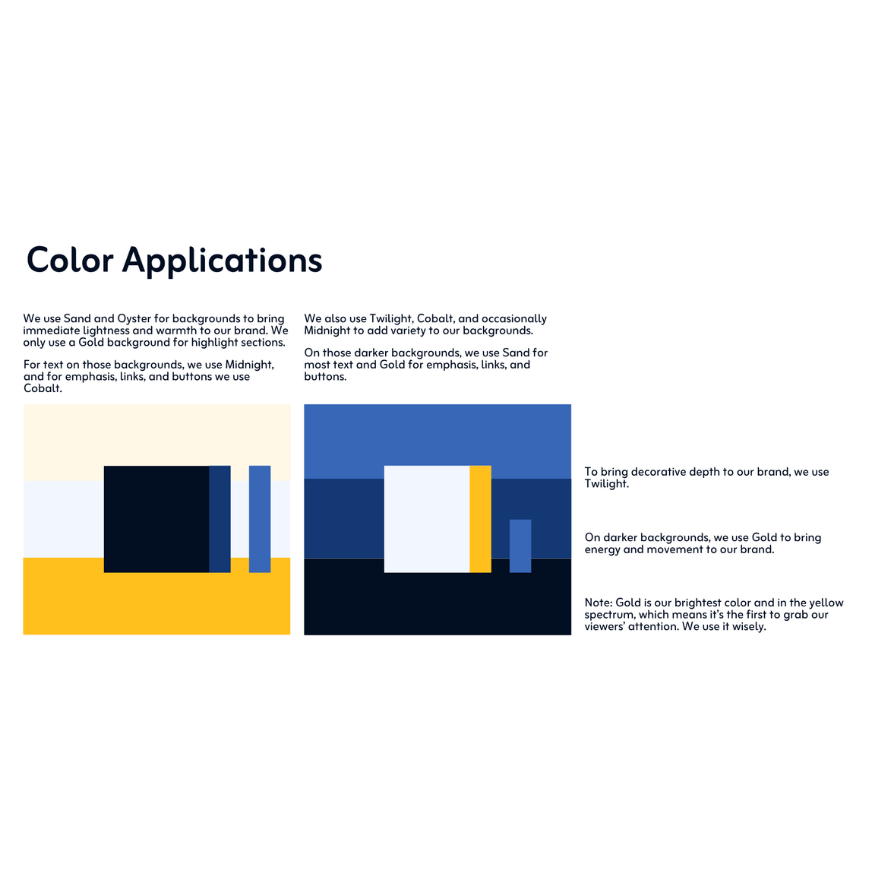 Running Dialogue color applications showing how to apply colors