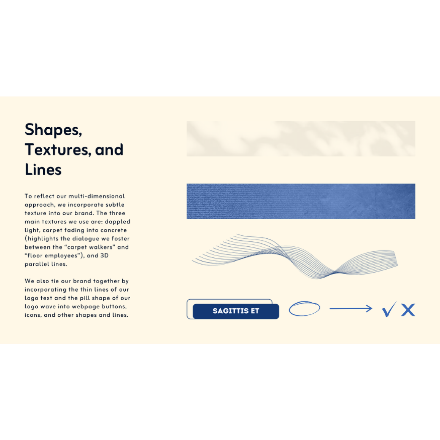 Running Dialogue shapes, textures, and lines