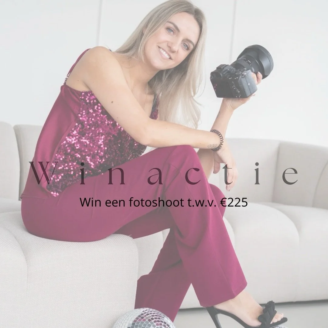 WIN WIN WIN! 

Win een fotoshoot!! 📸
Omdat ik vandaag 27 kaarsjes mag uitblazen ben en mijn website en brochures verieuwd zijn is het tijd om een shoots weg te geven ter waarde van &euro;225,-! Jij hebt kans om een fotoshoot naar keuze te winnen. Je