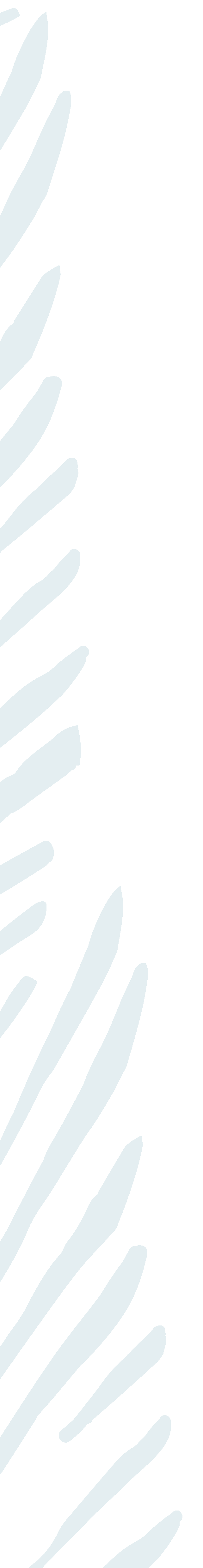 Close-up of a stylized illustration resembling a leaf with light blue and dark blue colors on a black background.