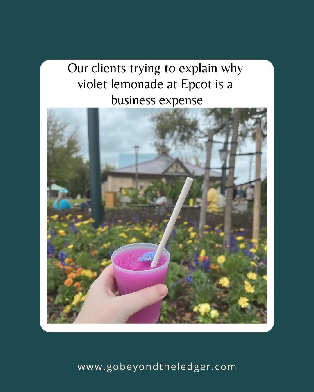 Our clients trying to explain why the Violet Lemonade in EPCOT was absolutely essential to business operations 💜🍋

Listen&hellip; if it was consumed during a content day, client research trip, or brainstorming session&hellip; we&rsquo;ll hear you o