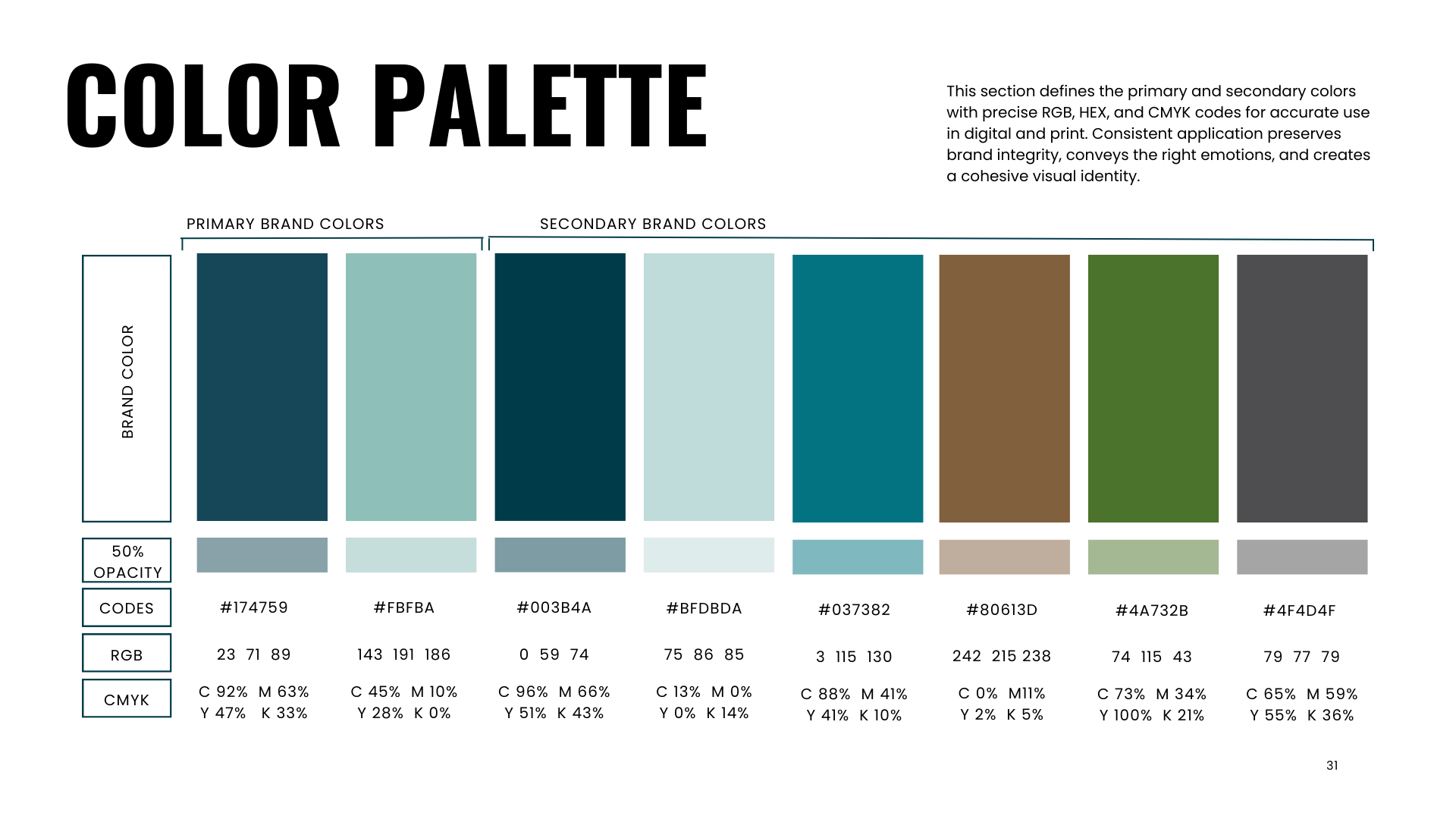 Brand Color Palette