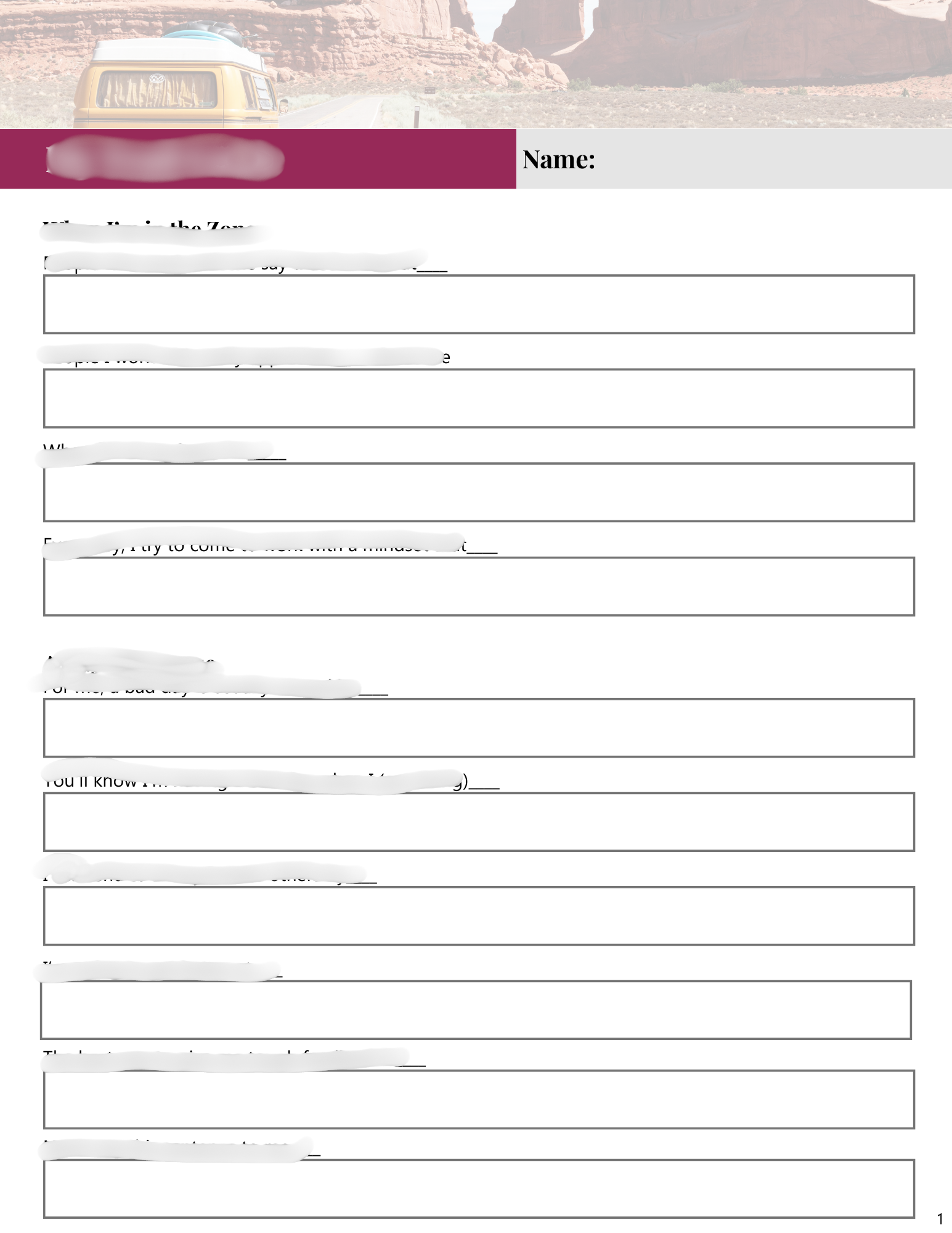 Client Worksheet