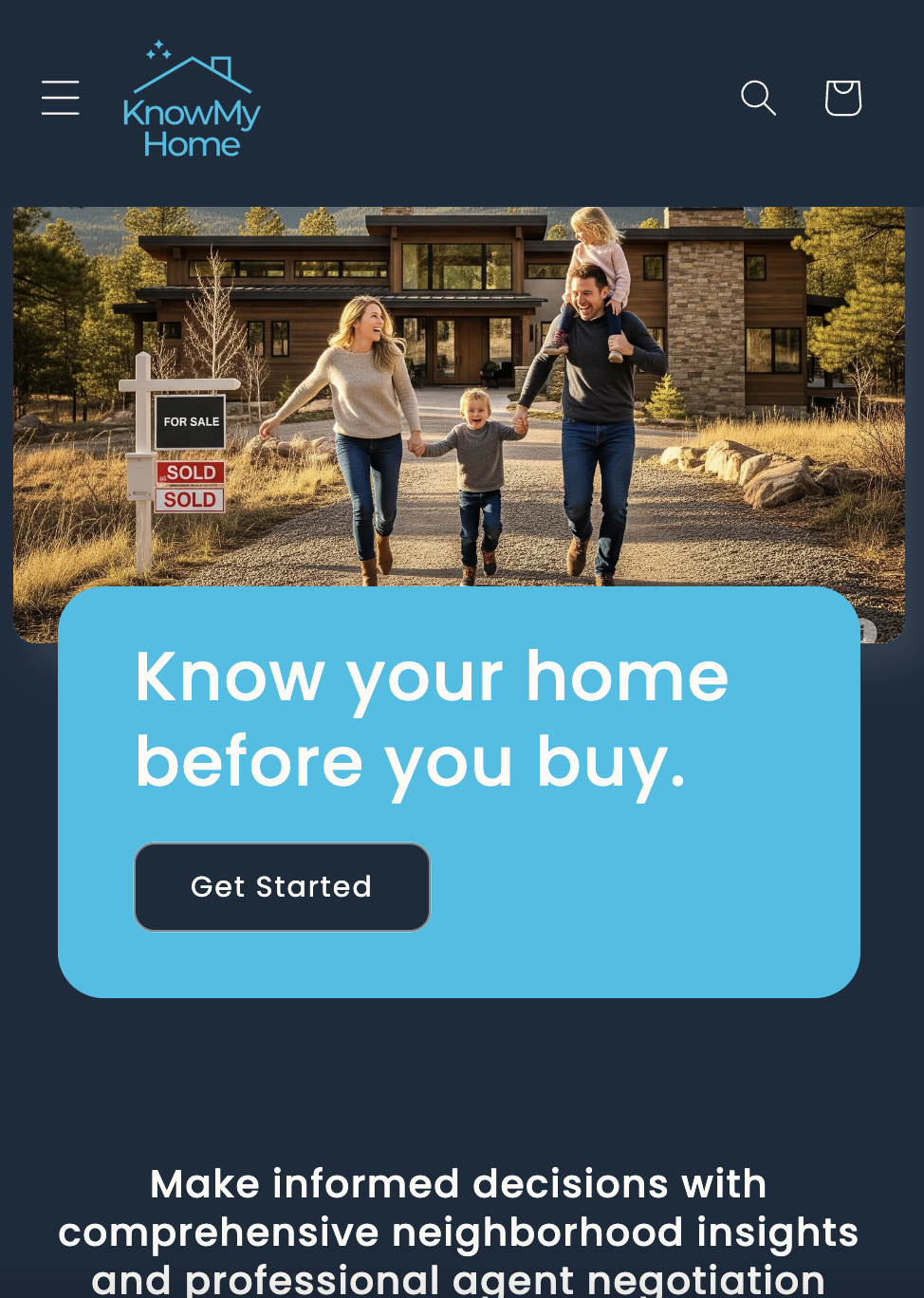 Image of a company website