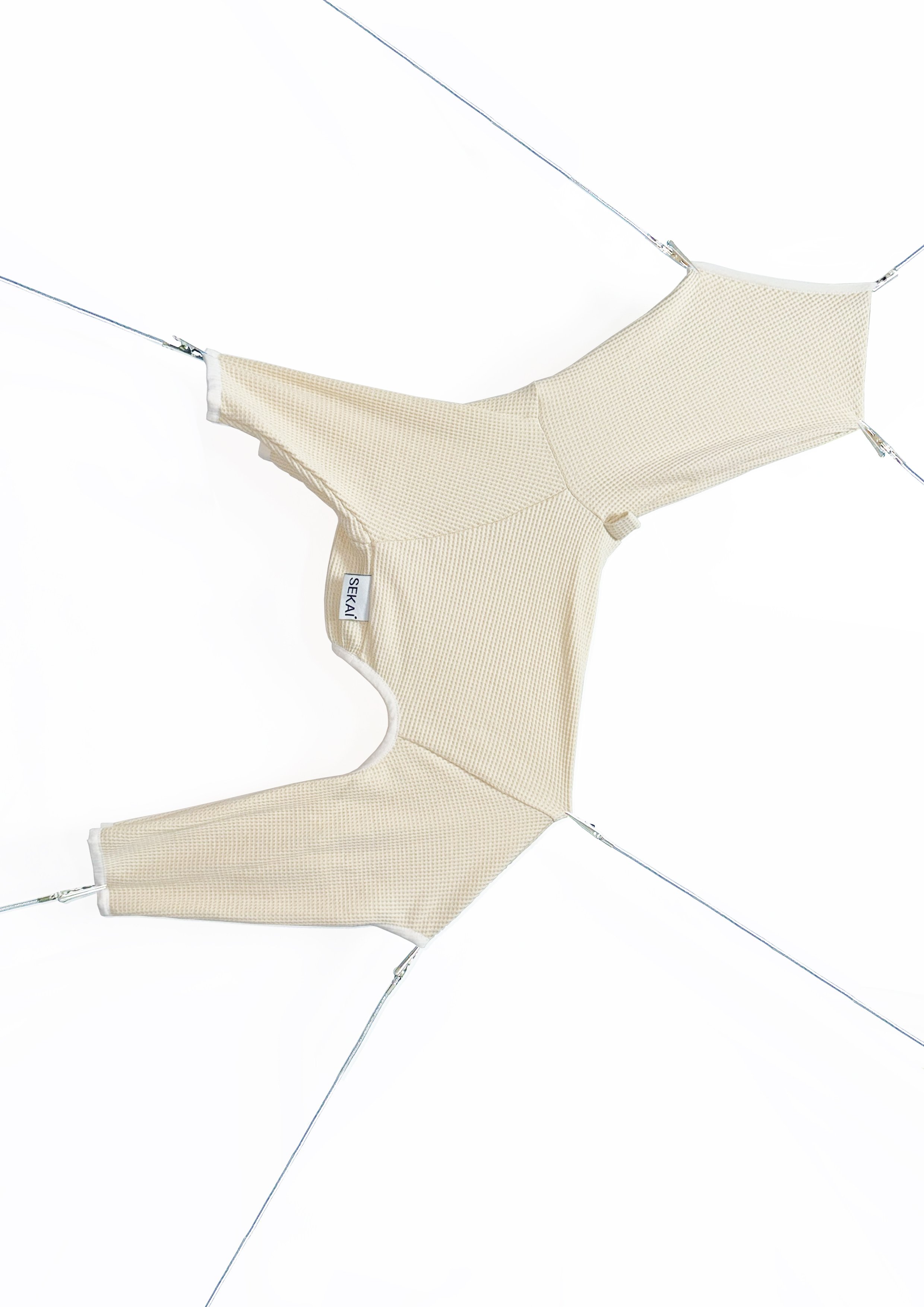 ⬛The Essential Waffle Romper（Oatmeal）