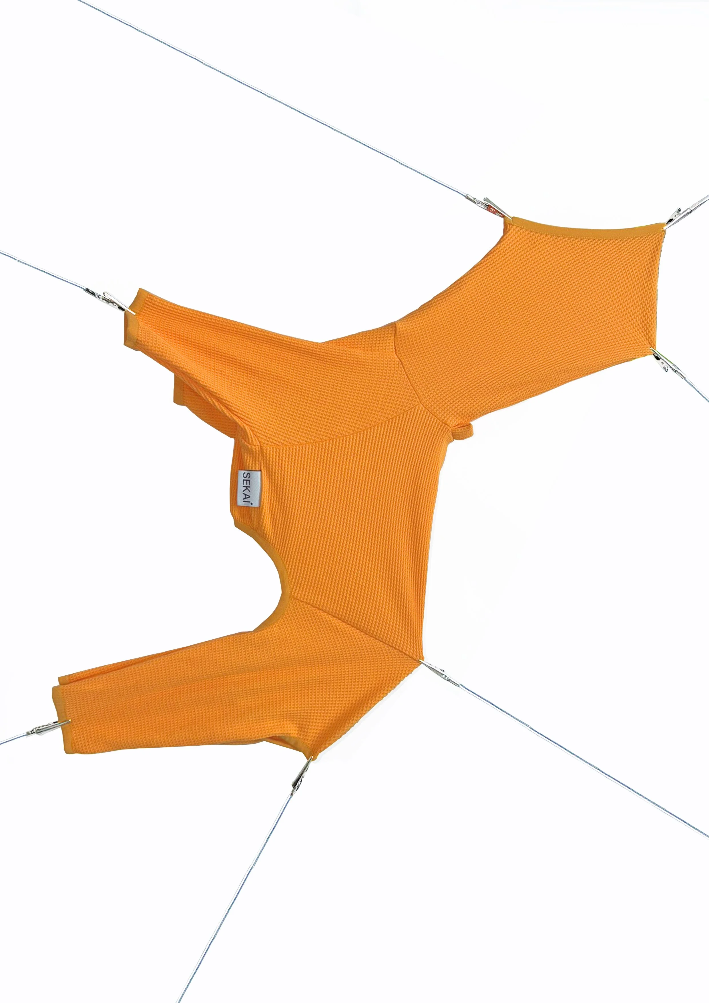 ⬛The Essential Waffle Romper（Clementine）