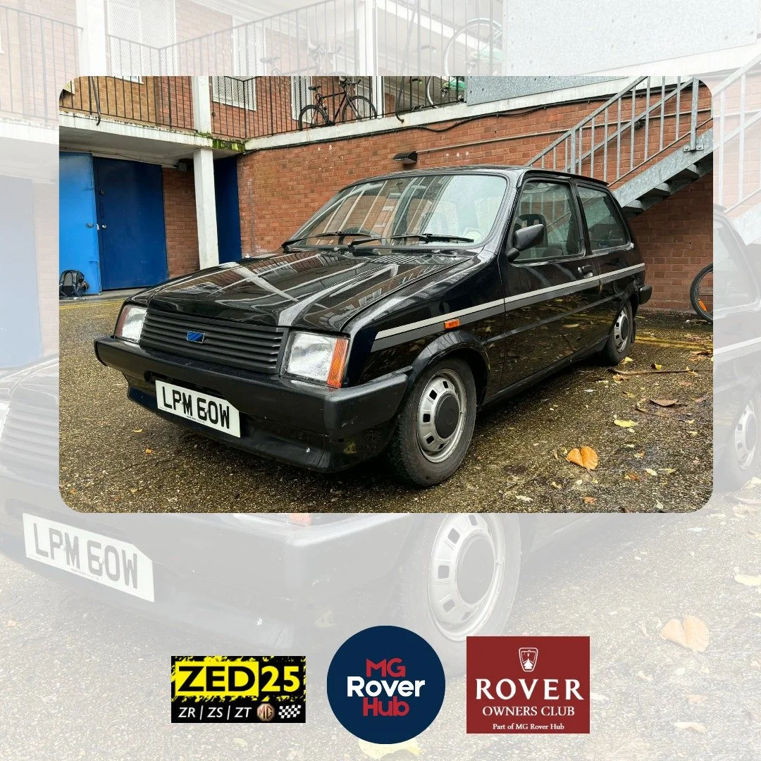 Next on the stand, we have Colin Corke&rsquo;s Austin miniMetro 1.3S. 

At MG Rover Hub, we welcome every kind of MG, Rover &amp; Friends. We are delighted to welcome this unique car to our stand! 

Built October 1980 during Metro&rsquo;s launch mont