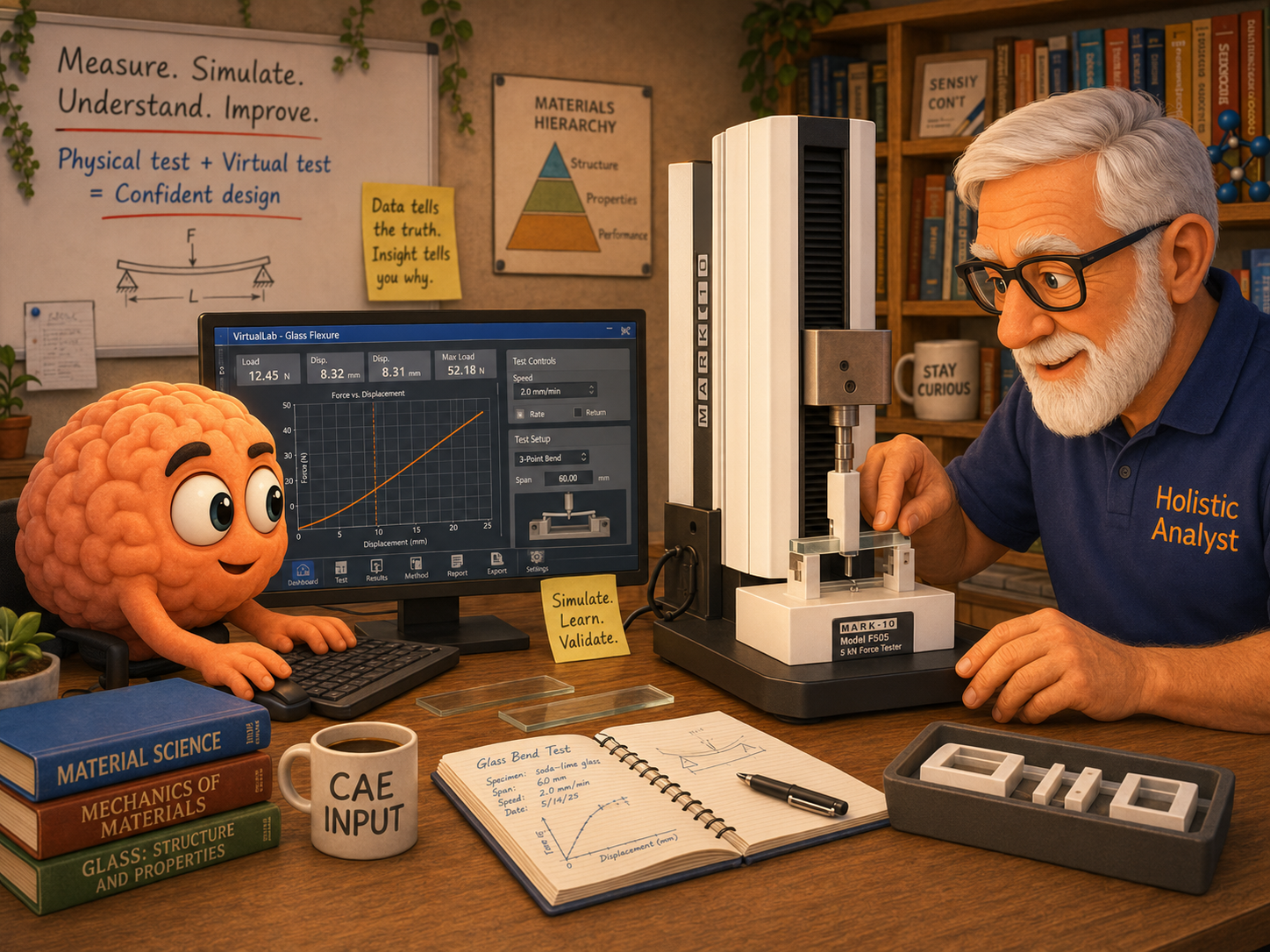 Virtual Testing of Glass