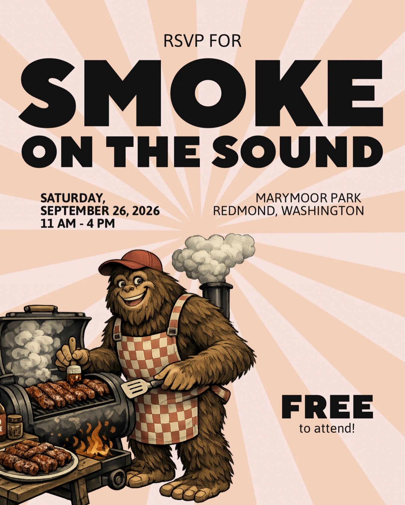 RSVP now via Partiful for Smoke on the Sound! (Link in bio!)

We&rsquo;re excited to bring the BBQ community together in Seattle for a day of great food, music, and community. The event is free to attend, and BBQ tasting tokens will be available for 