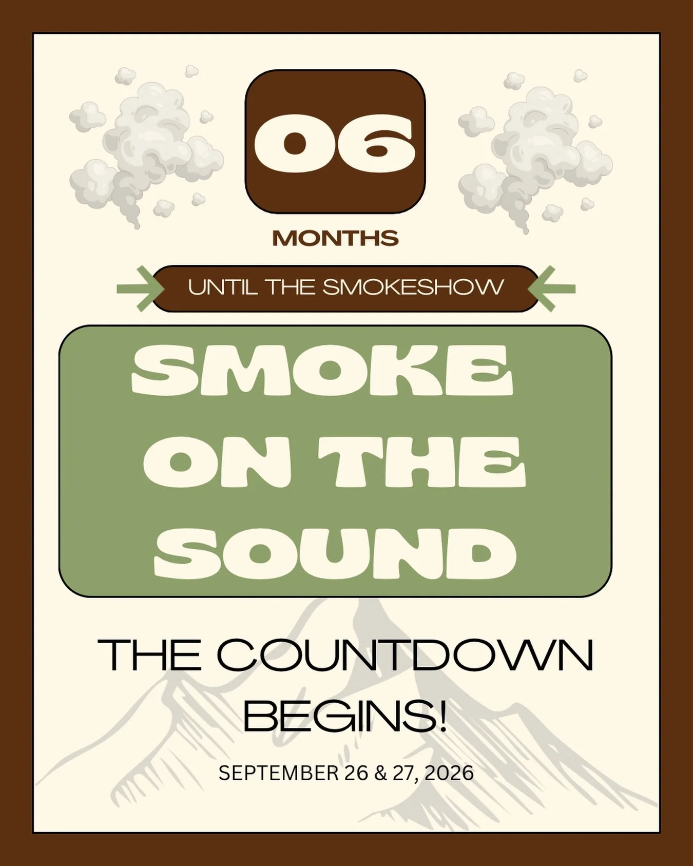 Six months until the smoke rises over Seattle. 

The countdown to September 26&ndash;27 is officially on, and we&rsquo;re gearing up for a weekend of fire, flavor, and community.

To the BBQ lovers: get ready &mdash; tasting, music, and festival fun 