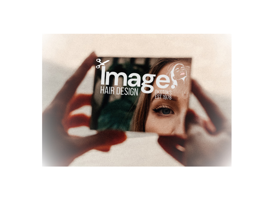 Image Hair Design Beauty Woman man in mirror care self care
