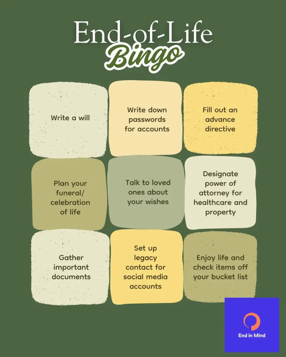 End of Life Bingo