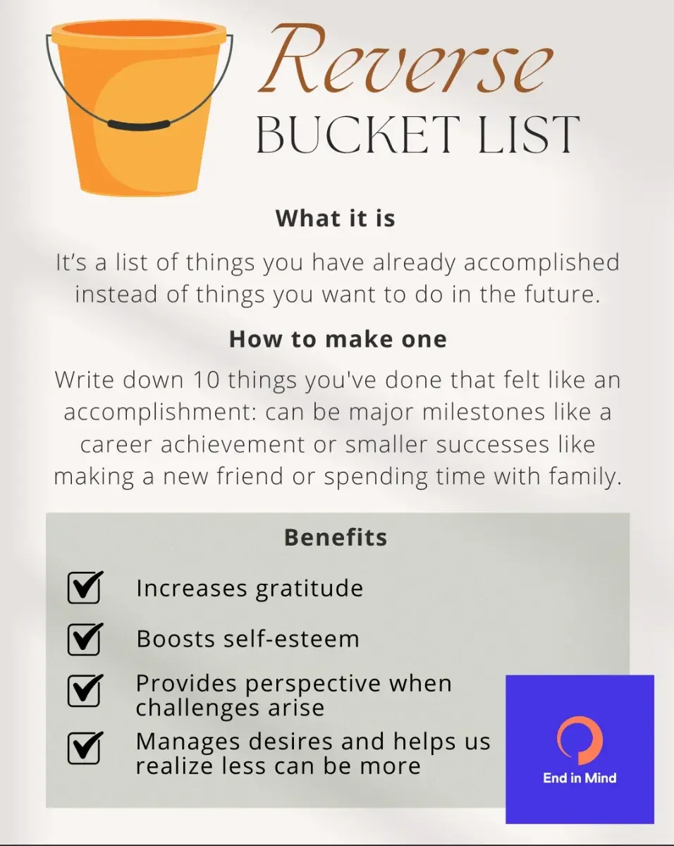 Reverse Bucket List