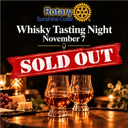 Rotary Whiskey Tasting Event