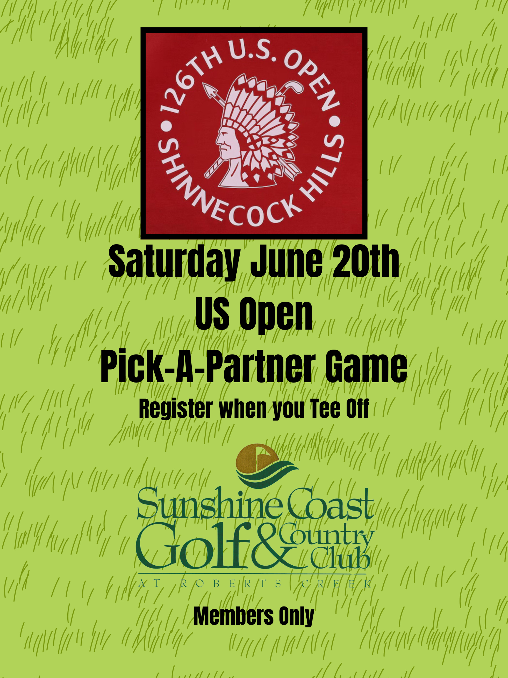 Open Pick US Open Pick a Partner Game — Sunshine Coast Golf & Country Club