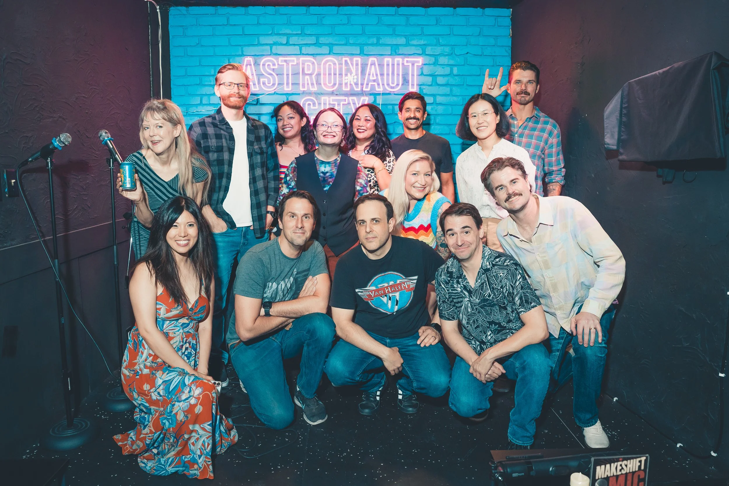 San Gabriel Valley Comedy Festival 2026 Best of the Fest, including headliner Sally Mullins, host Chris Miller, and producer Teresa Lo