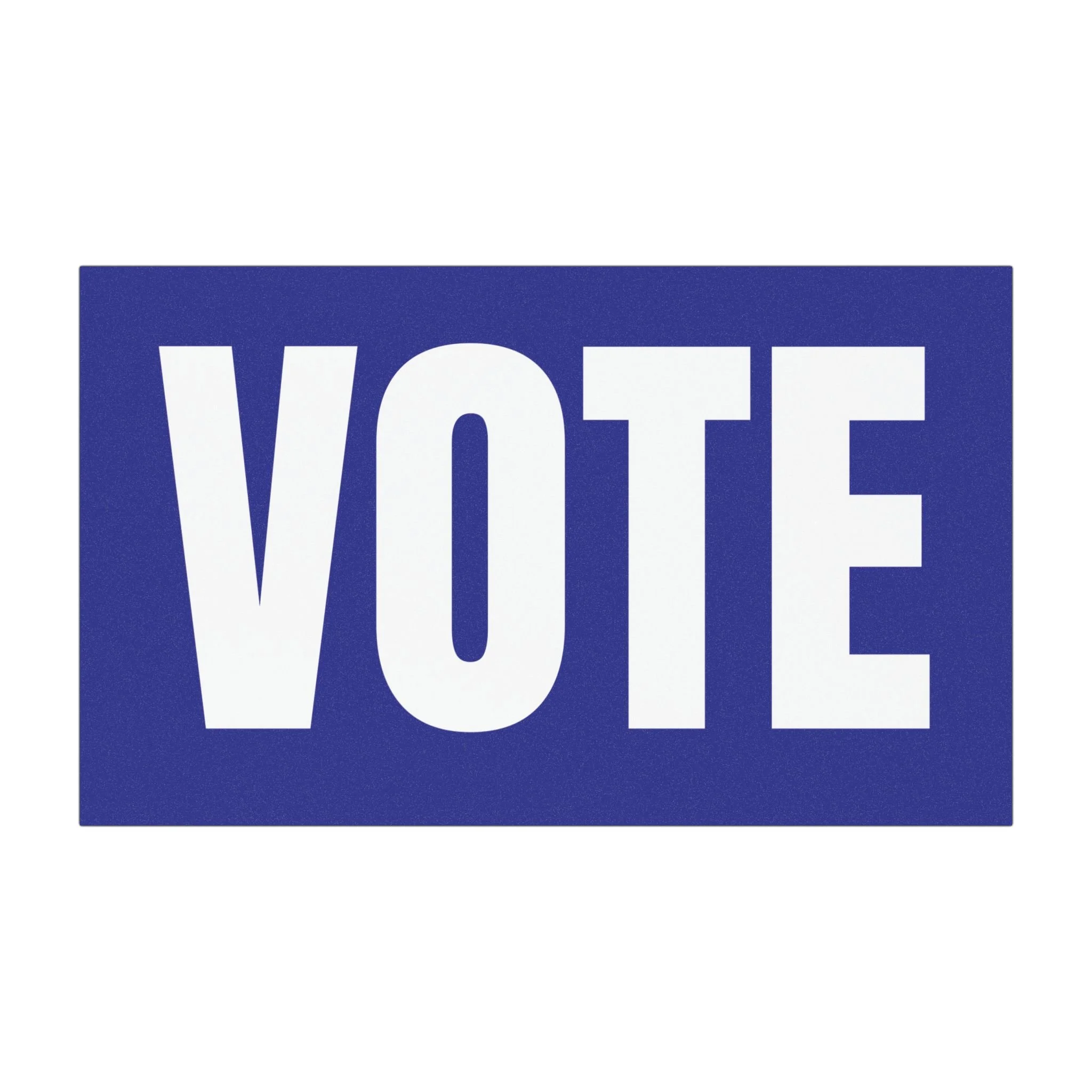 Blue and white VOTE car magnet 7.5x4.5 inch resistance protest